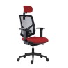 Powerton ERGO TINA Ergonomiczny fotel biurowy, Czerwony