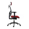Powerton ERGO TINA Ergonomiczny fotel biurowy, Czerwony