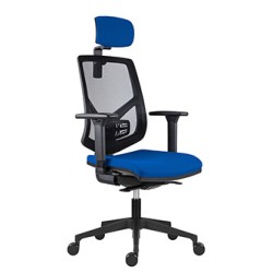 Powerton ERGO TINA Ergonomiczny fotel biurowy, Ciemny niebieski