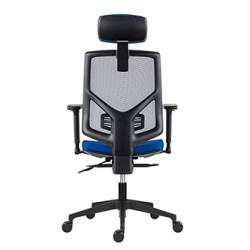 Powerton ERGO TINA Ergonomiczny fotel biurowy, Ciemny niebieski