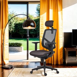 Powerton ERGO TINA Ergonomiczny fotel biurowy, Szary