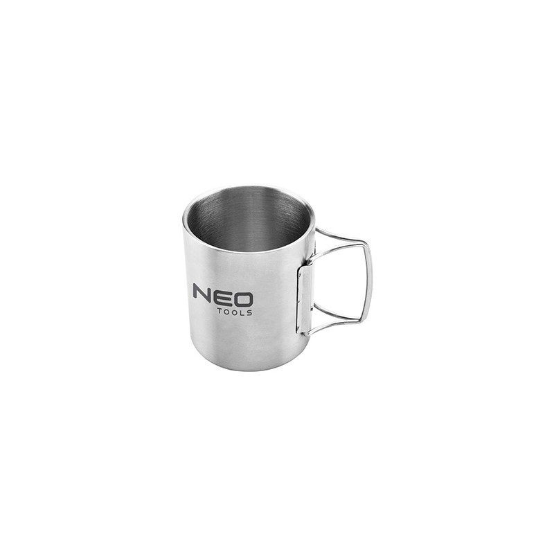 Kubek turystyczny szara, aluminium, 0.3l, 63-150, Neo Tools