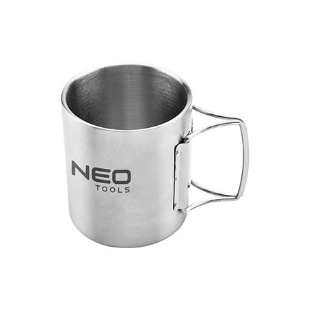 Kubek turystyczny szara, aluminium, 0.3l, 63-150, Neo Tools