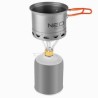Zestaw garnków 2 w 1 z radiatorem szara, aluminium, 63-144, garnek, patelnia, Neo Tools