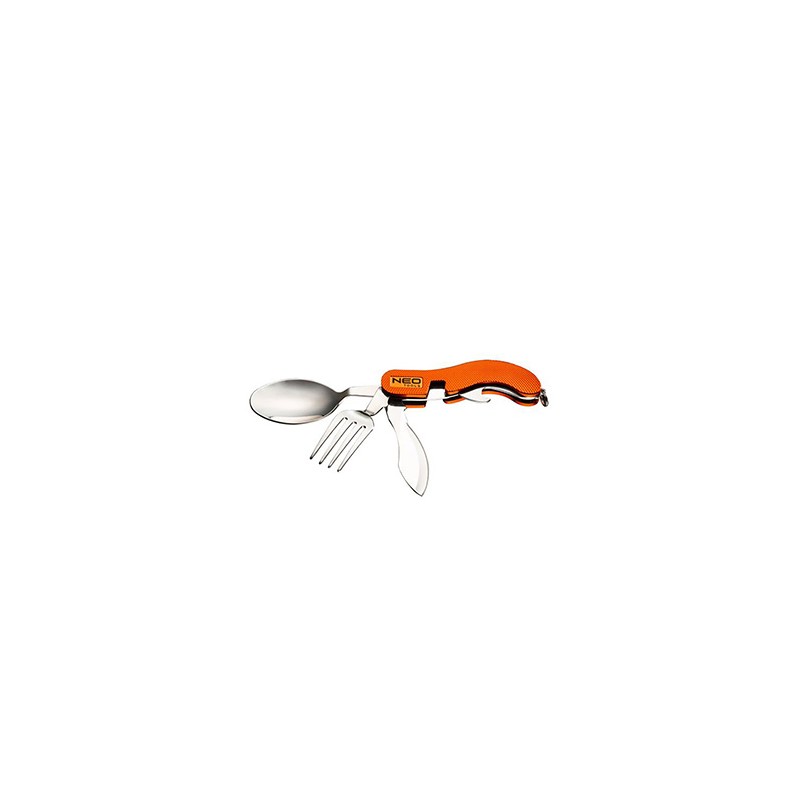 Neo Tools Narzędzie wielofunkcyjne - multitool, hliník, 100mm, 3w1, nóż, widelec, łyżka
