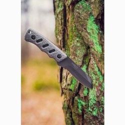 Neo Tools Nóż typu full tang, nerezová ocel, 165mm, 94mm, gumowany uchwyt, nylonowe etui