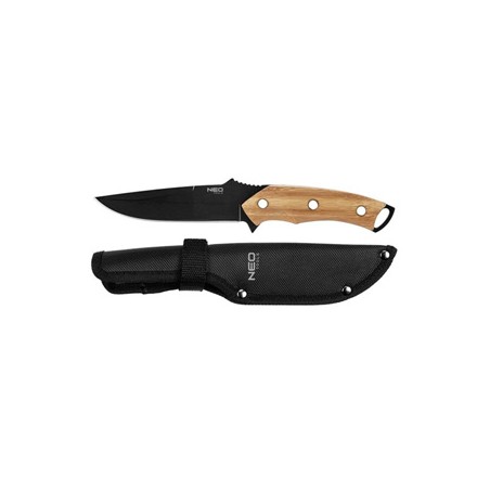 Neo Tools Nóż typu full tang, nerezová ocel, 250mm, 145mm, nylonowe etui, waga 210 g