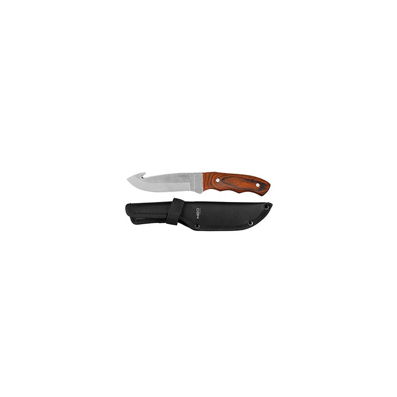 Neo Tools Nóż survivalowy, nerezová ocel, 240mm, 130mm, 63-116, otwieracz do butelek, nylonowe etui