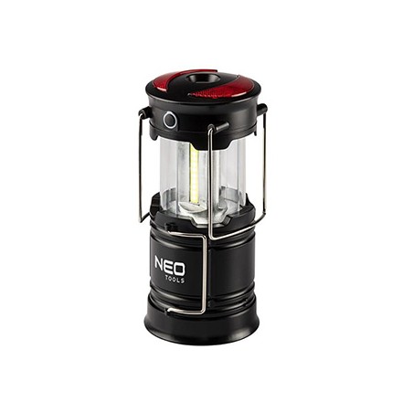 Lampa biwakowa 3w1, 3xAA, aluminium, czarna, 3 typy oświetlenia