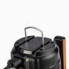 Lampa biwakowa 3w1, 1x1200 mAh, aluminium, czarna, 4 rodzaje oświetlenia, power bank, ładowanie USB