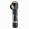 Lampka czołowa led, 1x1200 mAh, aluminium, czarna, Funkcja zoom, 3 rodzaje świecenia