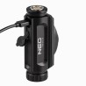Lampka czołowa led, 1x2000 mAh, aluminium, czarna, 6 rodzajów oświetlenia, IP20