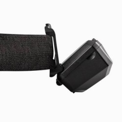 Latarka czołowa akumulatorowa, 1200 mAh, czarna, ruchoma głowica, funkcja czerwonego światła