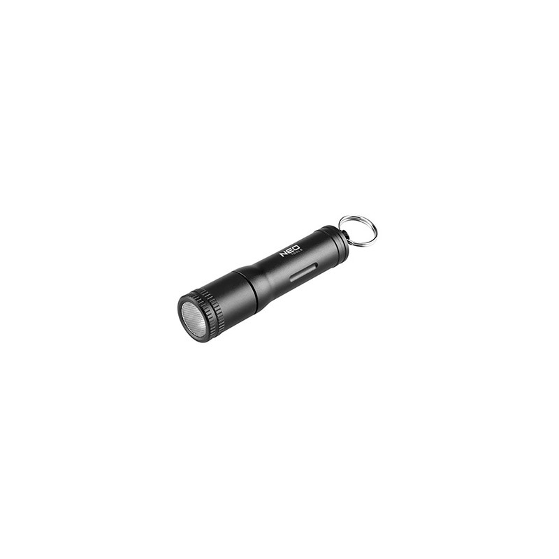 Latarka bateryjna mini, 1xLED, 1xAAA, czarna, wodoszczelna, 100 lumen, zasięgu 35m, IPX4