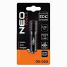 Latarka bateryjna mini, 1xLED, 1xAAA, czarna, wodoszczelna, 100 lumen, zasięgu 35m, IPX4