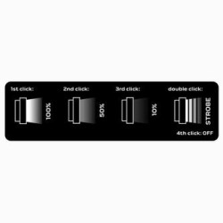 Latarka akumulatorowa, 1xLED, 1x4000 mAh, USB, 10W, 4 tryby świecenia