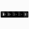Latarka akumulatorowa, 1xxLED, 1x2200 mAh, czarna, 20W, 2000 lumenów, czas działania 4 godziny
