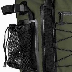 Plecak outdoor, zielony z poliuretan, 63-131, wodoodporny, regulowane ramiączka, Neo Tools
