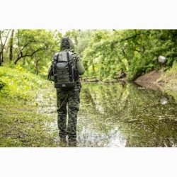 Plecak outdoor, zielony z poliuretan, 63-131, wodoodporny, regulowane ramiączka, Neo Tools