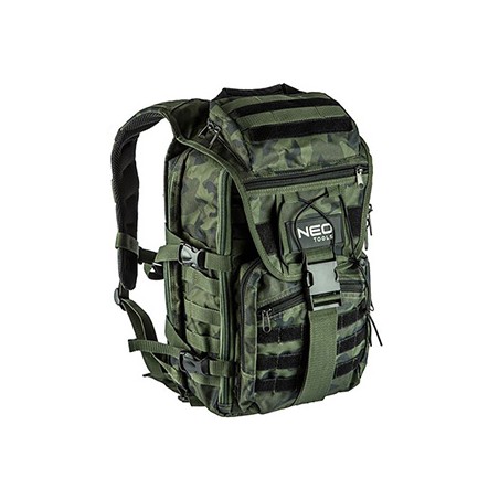 Plecak outdoor, zielony z poliester, 84-321, odporny na ścieranie i uderzenia, Neo Tools