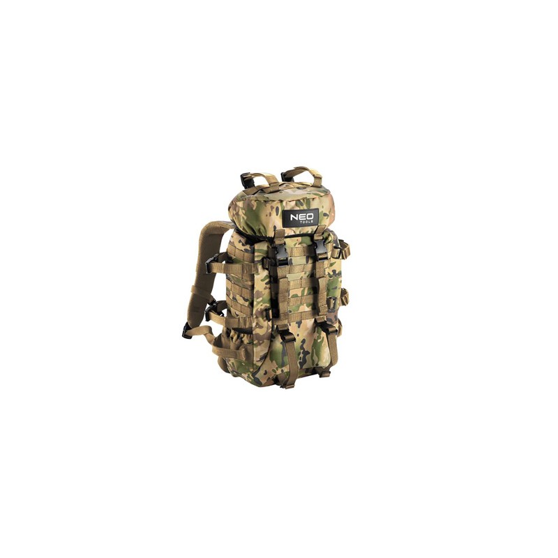 Plecak outdoor, maskujący z poliester, 84-325, 30L, bardzo wytrzymały, Neo Tools
