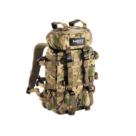 Plecak outdoor, maskujący z poliester, 84-325, 30L, bardzo wytrzymały, Neo Tools