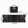 Przenośny panel solarny, Neo Tools, 140 W, ładowarka słoneczna