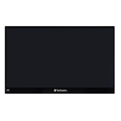 Verbatim monitor przenośny dotykowy, PMT-17-4K, 17.3", Ultra HD 4K (3840x2160), 60Hz, czarny