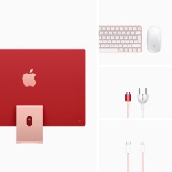 Apple iMac, počítač all in one, 24", Retina 4.5K 4480x2520, różowy, 256GB