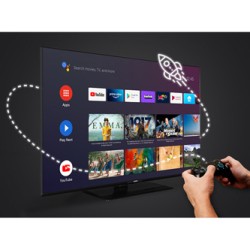 Telewizor Orava, LT-ANDR50 B01, 50", 4K UHD 3840 x 2160, 50/60 Hz, czarna, Android TV