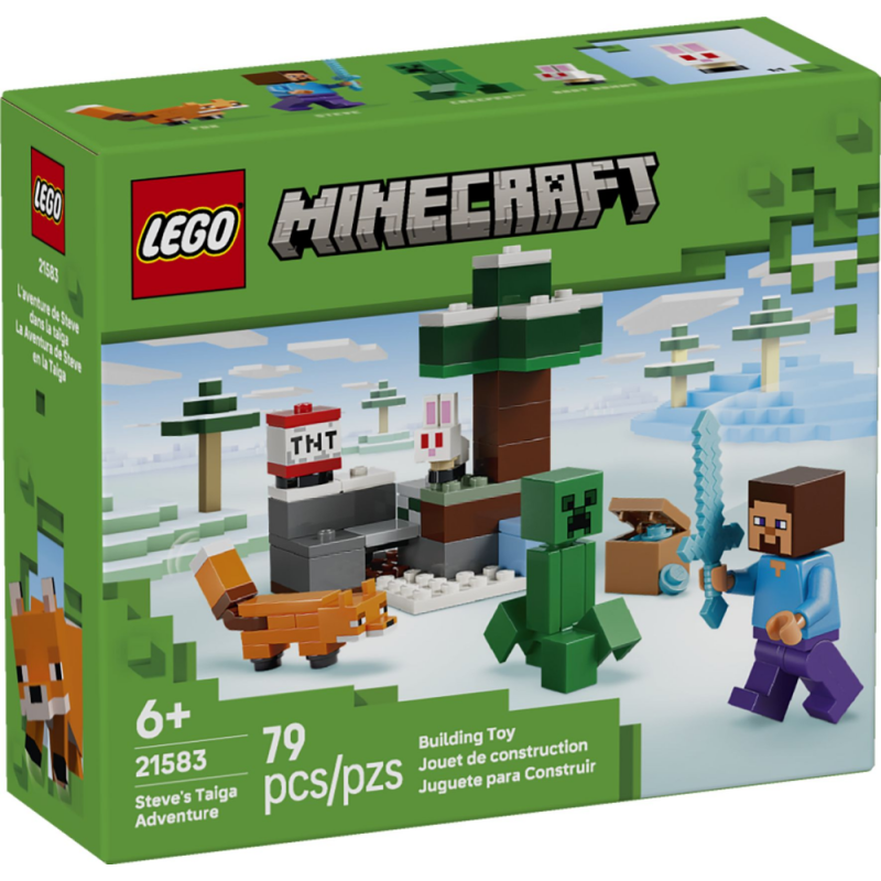 LEGO Minecraft Przygoda Steve’a w tajdze 21583