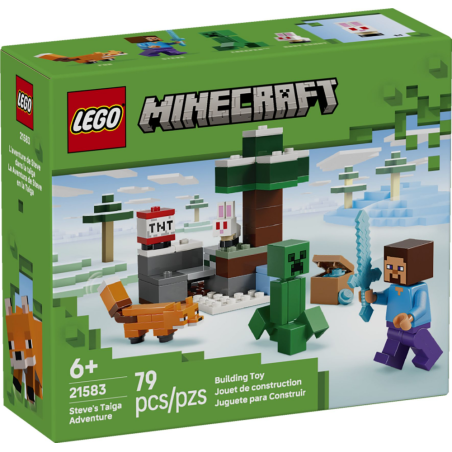 LEGO Minecraft Przygoda Steve’a w tajdze 21583