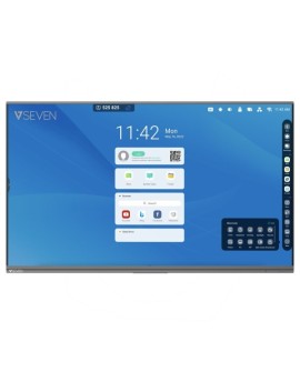 V7 IFP7502-V7PRO tablica interaktywna 190,5 cm (75") 3840 x 2160 px Ekran dotykowy Czarny USB / Bluetooth