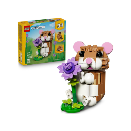 LEGO Creator 3w1 Uroczy chomik z kwiatkiem 31376