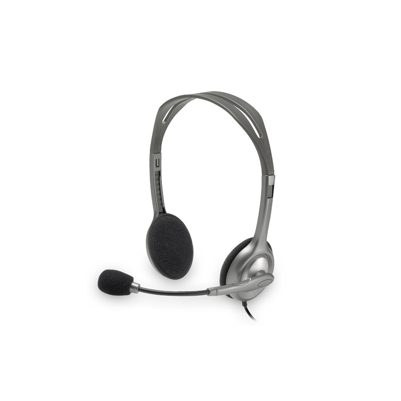 Słuchawki z mikrofonem LOGITECH H110 Stereo Headset Czarny