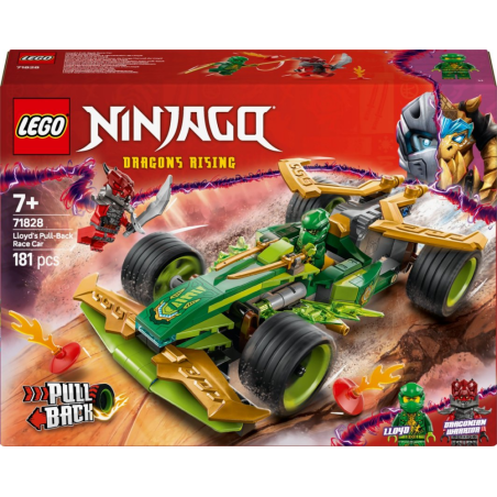 LEGO 71828 NINJAGO - Samochód wyścigowy Lloyda z napędem typu pull-back