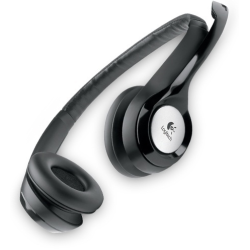 Słuchawki z mikrofonem Logitech H390 Czarny 981-000406