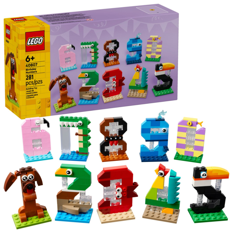 LEGO Iconic Urodzinowe cyferki 40807