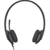 Słuchawki z mikrofonem LOGITECH H340 Czarny