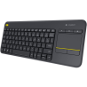 Klawiatura Bezprzewodowa LOGITECH K400 Plus Czarny