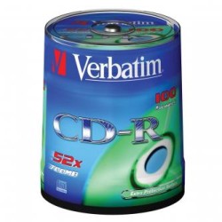 Verbatim CD-R, 43411, Extra Protection, 100-pack, 700MB, 52x, 80min., 12cm, bez możliwości nadruku, spindle, do archiwizacji dan