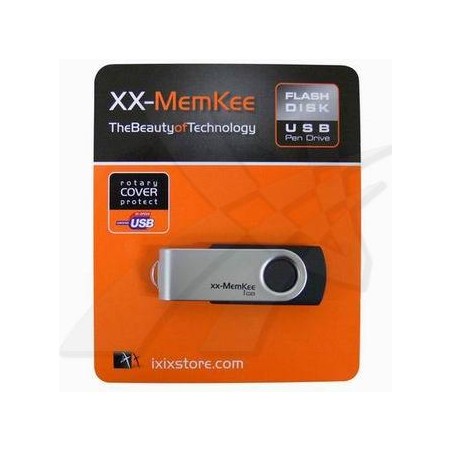 XX Flash USB flash disk, USB 2.0, 1GB, czarno-srebrny, do wywracania