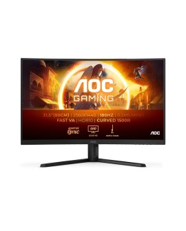 AOC G4 CQ32G4VE monitor komputerowy 81,3 cm (32") 2560 x 1440 px Quad HD LCD Czarny, Szary