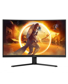 AOC G4 CQ32G4VE monitor komputerowy 81,3 cm (32") 2560 x 1440 px Quad HD LCD Czarny, Szary