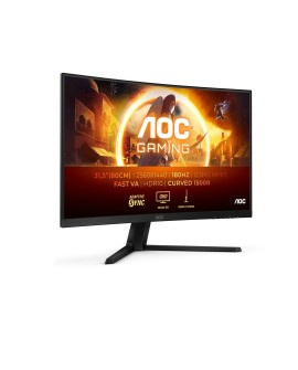 AOC G4 CQ32G4VE monitor komputerowy 81,3 cm (32") 2560 x 1440 px Quad HD LCD Czarny, Szary