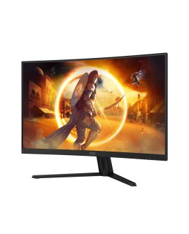 AOC G4 CQ32G4VE monitor komputerowy 81,3 cm (32") 2560 x 1440 px Quad HD LCD Czarny, Szary