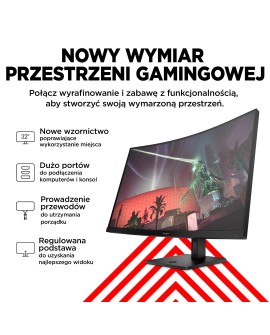 MONITOR HP LED, QHD 32" OMEN 32c (780K6E9) 165Hz