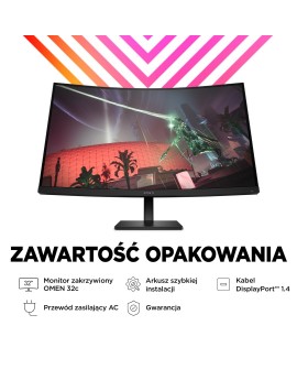 MONITOR HP LED, QHD 32" OMEN 32c (780K6E9) 165Hz