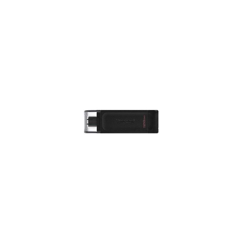 Kingston USB flash disk, USB 3.0, 128GB, DataTraveler 70, czarny, DT70/128GB, USB C