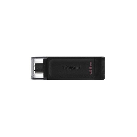 Kingston USB flash disk, USB 3.0, 128GB, DataTraveler 70, czarny, DT70/128GB, USB C